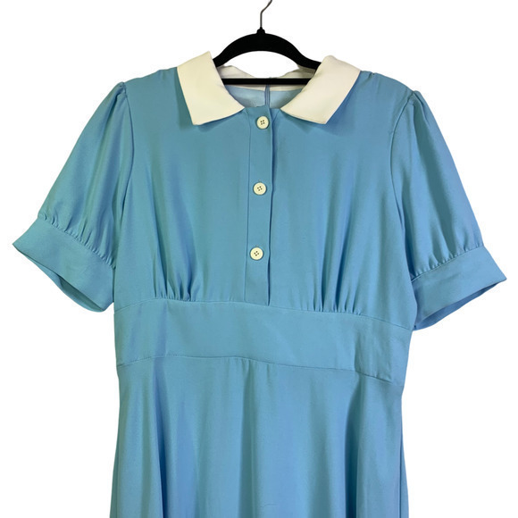 ALEXIA ADMOR‎ Light Blue Azure Emery A-Line Midi Dress - NWT - Picture 3 of 13